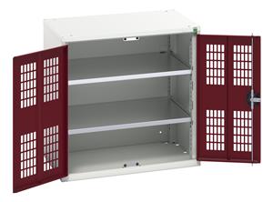 16926740.** verso ventilated door cupboard with 2 shelves. WxDxH: 800x550x800mm. RAL 7035/5010 or selected